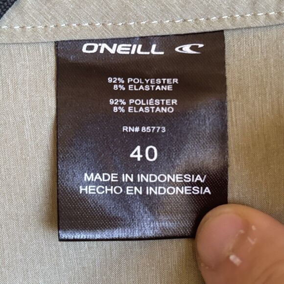 Oneill Mens Hybrid‎ Board Shorts 40 Olive Drawstring Utility Outdoors Beach Swim - Picture 11 of 14